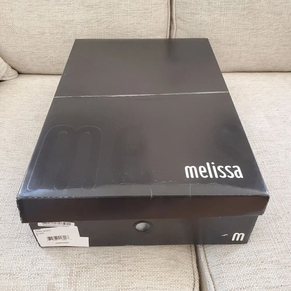 NEW! Melissa Thermal Seasonal Rainboot - size 6 in Silver Glitter